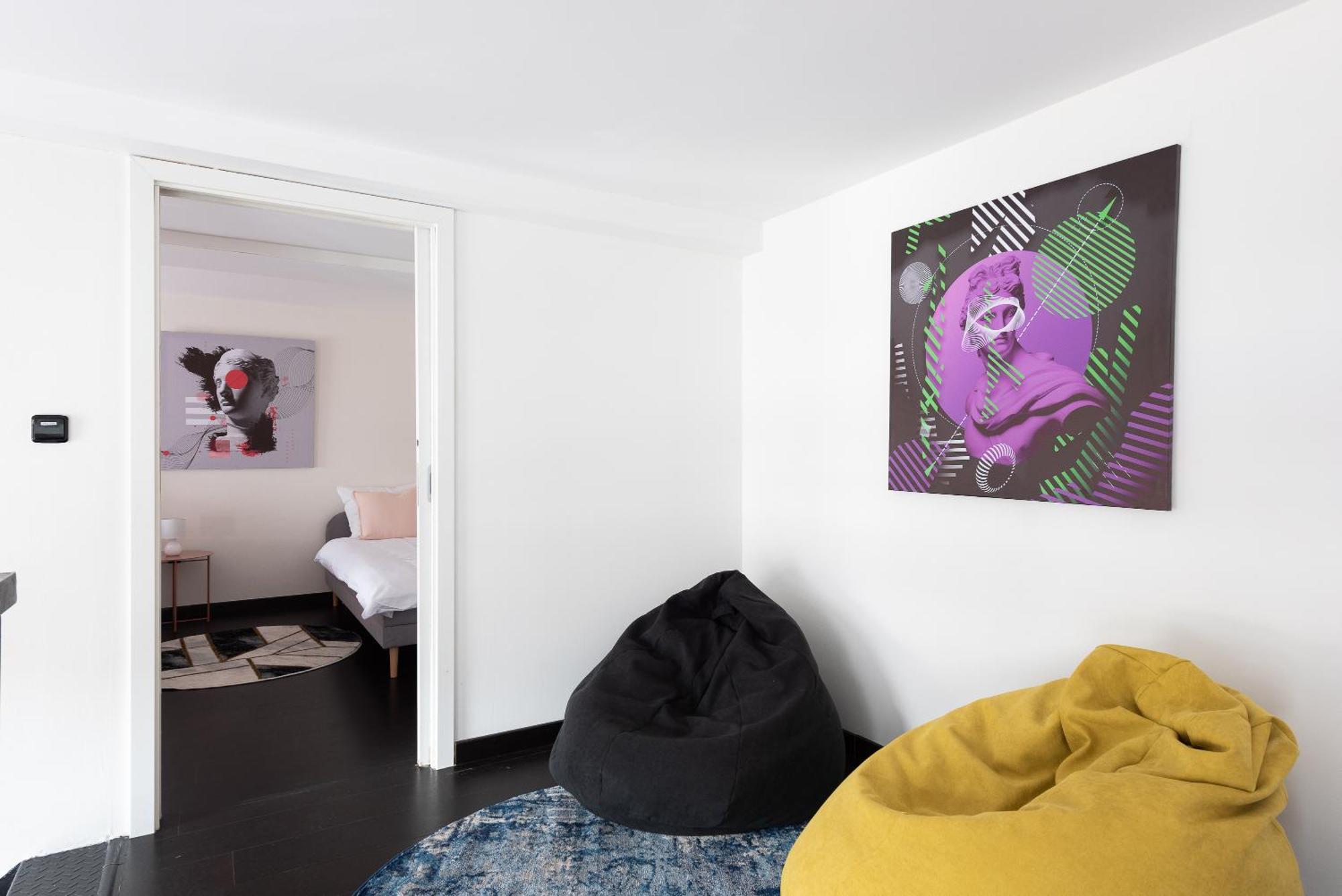 Apartments With Large Balcony, Parking Prag Dış mekan fotoğraf